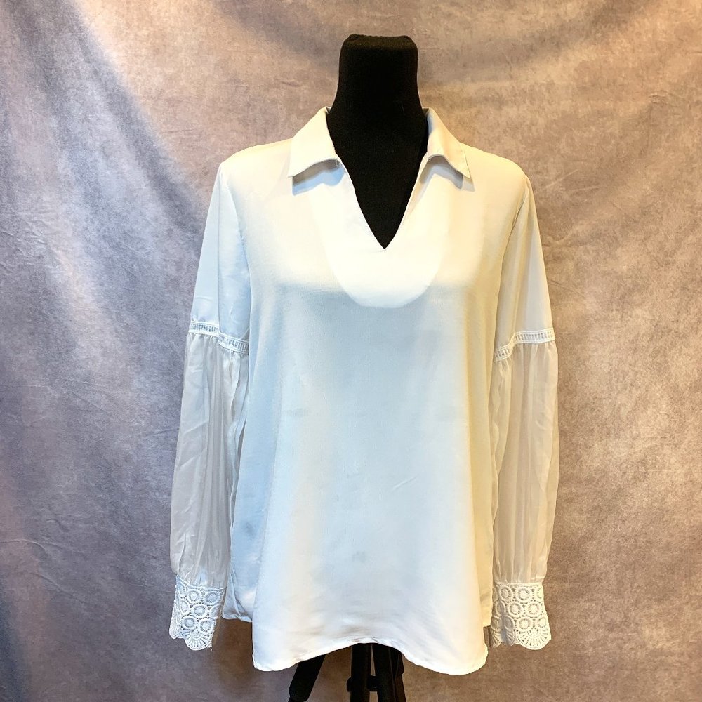 Bibi Sheer Sleeve Top